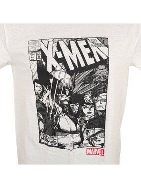 X Men T Shirt Mens Size Small White Wolverine Marvel Comics